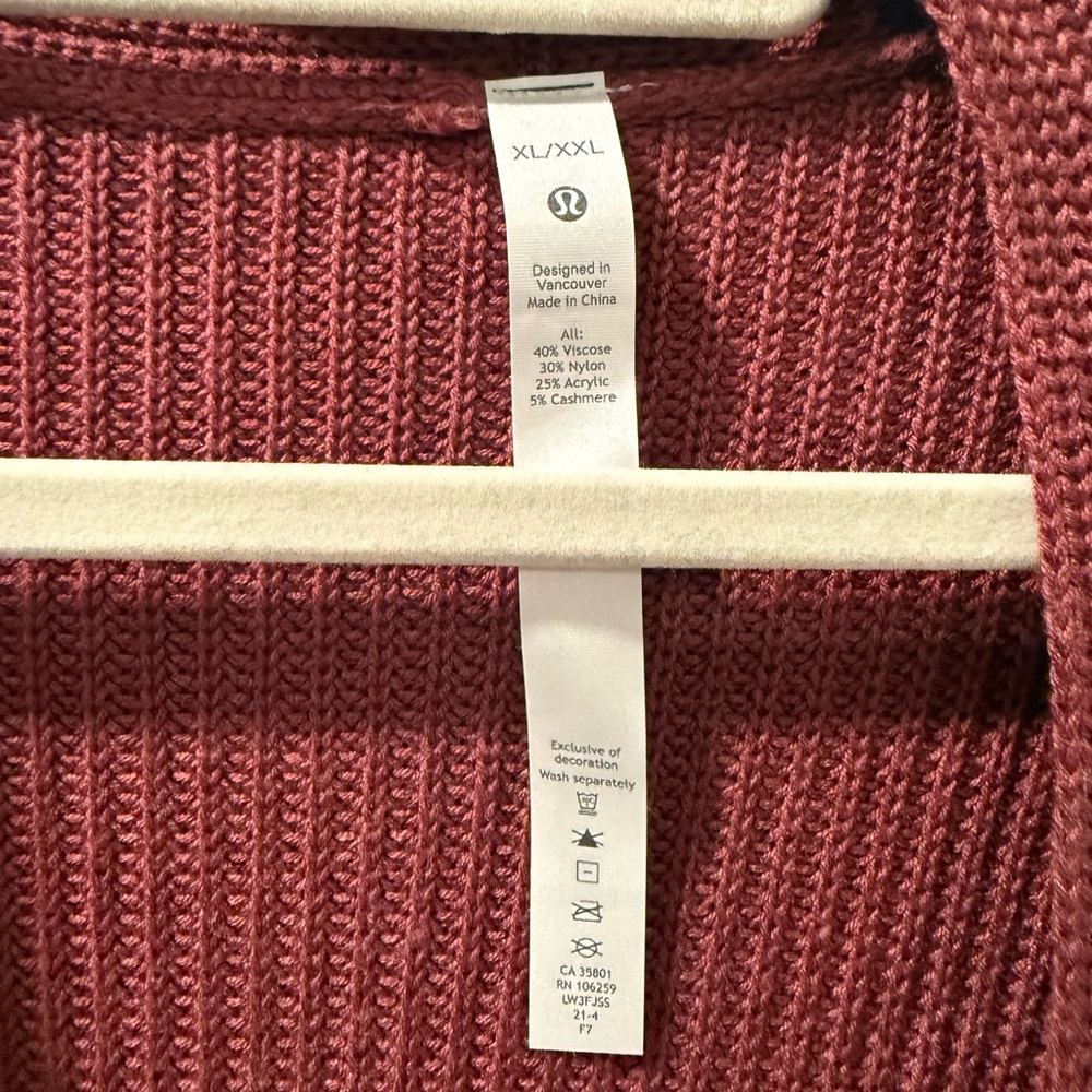 Lululemon Maeve Colored Cardigan
